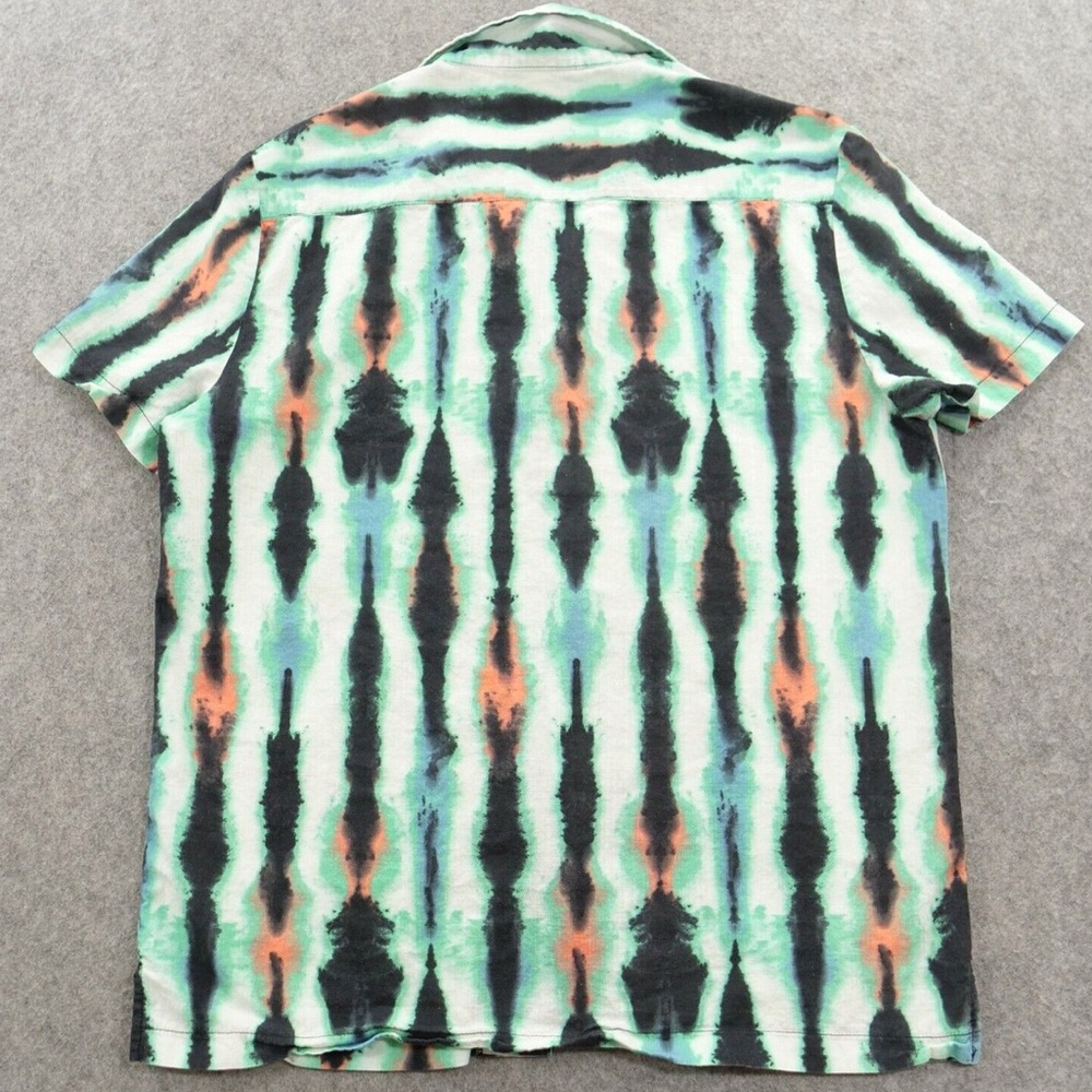 Topman Teal and Coral Striped Men's Shirt - Picture 2 of 12
